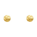 14K Yellow Gold Post Earring with Push Back - ER1223