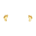 14K Yellow Gold Post Earring with Push Back - ER1225