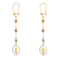 14K Yellow Gold Hanging Earring - ER1230