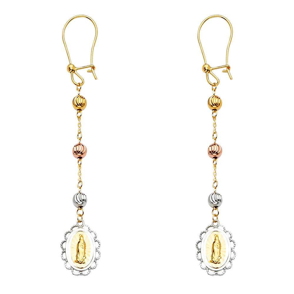 14K Yellow Gold Hanging Earring - ER1230