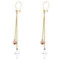 14K Yellow Gold Hanging Earring - ER1235