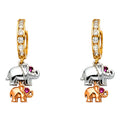 14K Yellow Gold Hanging Earring - ER1255
