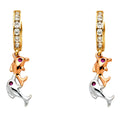 14K Yellow Gold Hanging Earring - ER1256