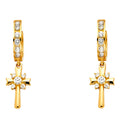 14K Yellow Gold Hanging Earring - ER1262