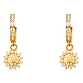 14K Yellow Gold Hanging Earring - ER1264