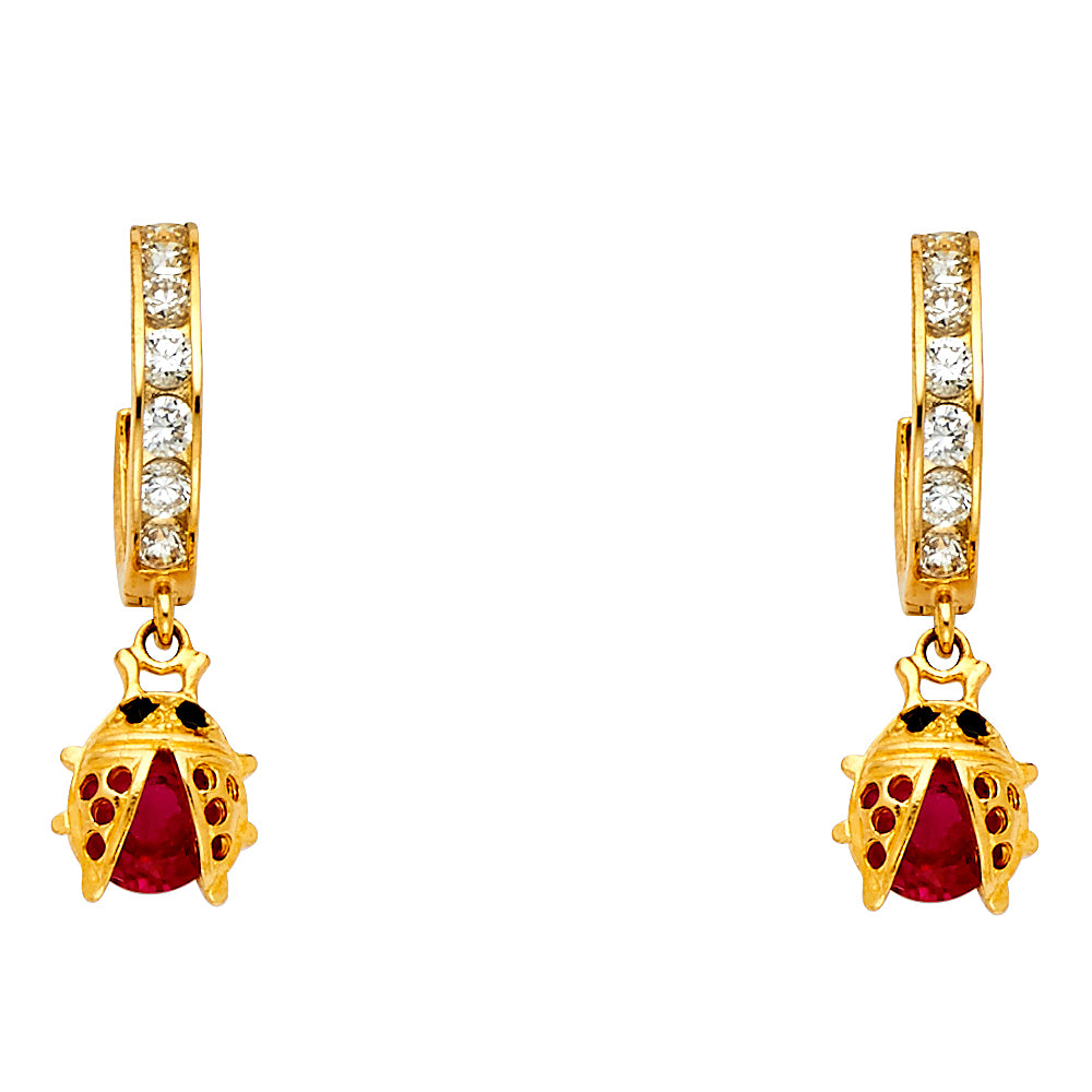 14K Yellow Gold Hanging Earring - ER1266