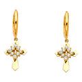 14K Yellow Gold Hanging Earring - ER1271