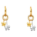 14K Yellow Gold Hanging Earring - ER1274
