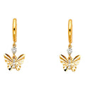 14K Yellow Gold Hanging Earring - ER1275