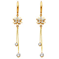 14K Yellow Gold Hanging Earring - ER1291