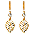 14K Yellow Gold Hanging Earring - ER1293