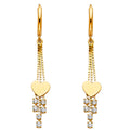 14K Yellow Gold Hanging Earring - ER1297