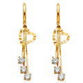 14K Yellow Gold Hanging Earring - ER1298