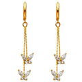 14K Yellow Gold Hanging Earring - ER1299