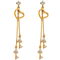 14K Yellow Gold Hanging Earring - ER1310