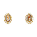 14K Yellow Gold Post Earring with Push Back - ER1331