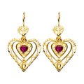 14K Yellow Gold Teardrop & Chandelier Earring - ER1380