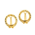 14K Yellow Gold Bola Set - ER1388