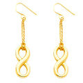 14K Yellow Gold Ball, 3 Color & Fancy Earring - ER1391