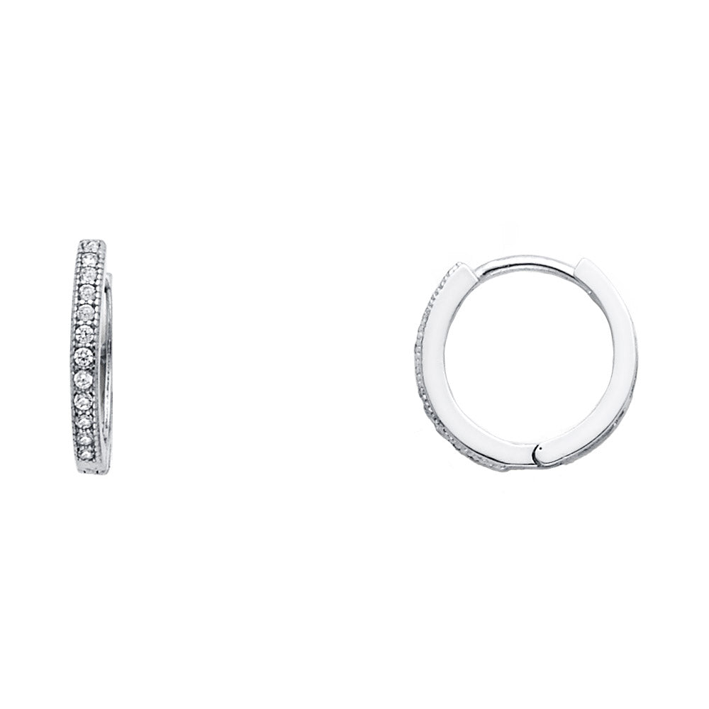 14K Yellow Gold Huggies Earring - ER1393