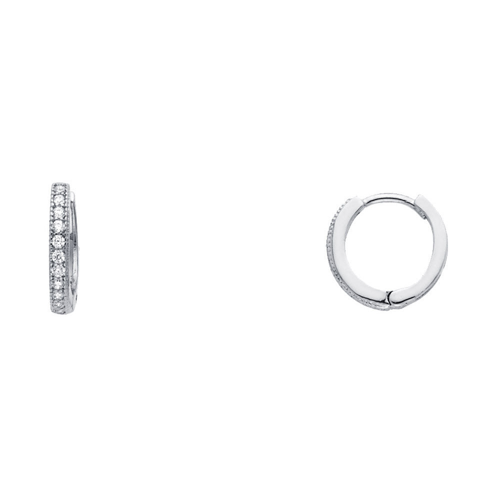 14K Yellow Gold Huggies Earring - ER1395