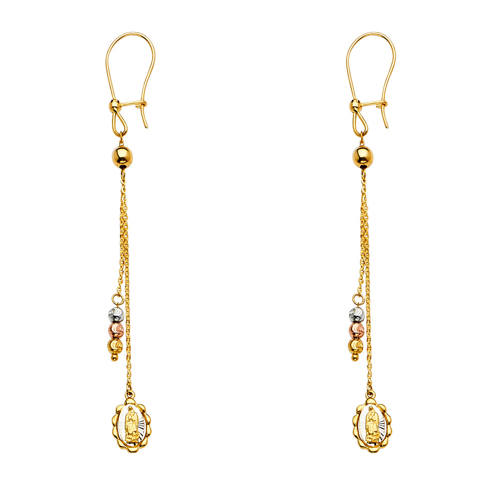 14K Yellow Gold Hanging Earring - ER1397