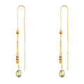 14K Yellow Gold Hanging Earring - ER1398