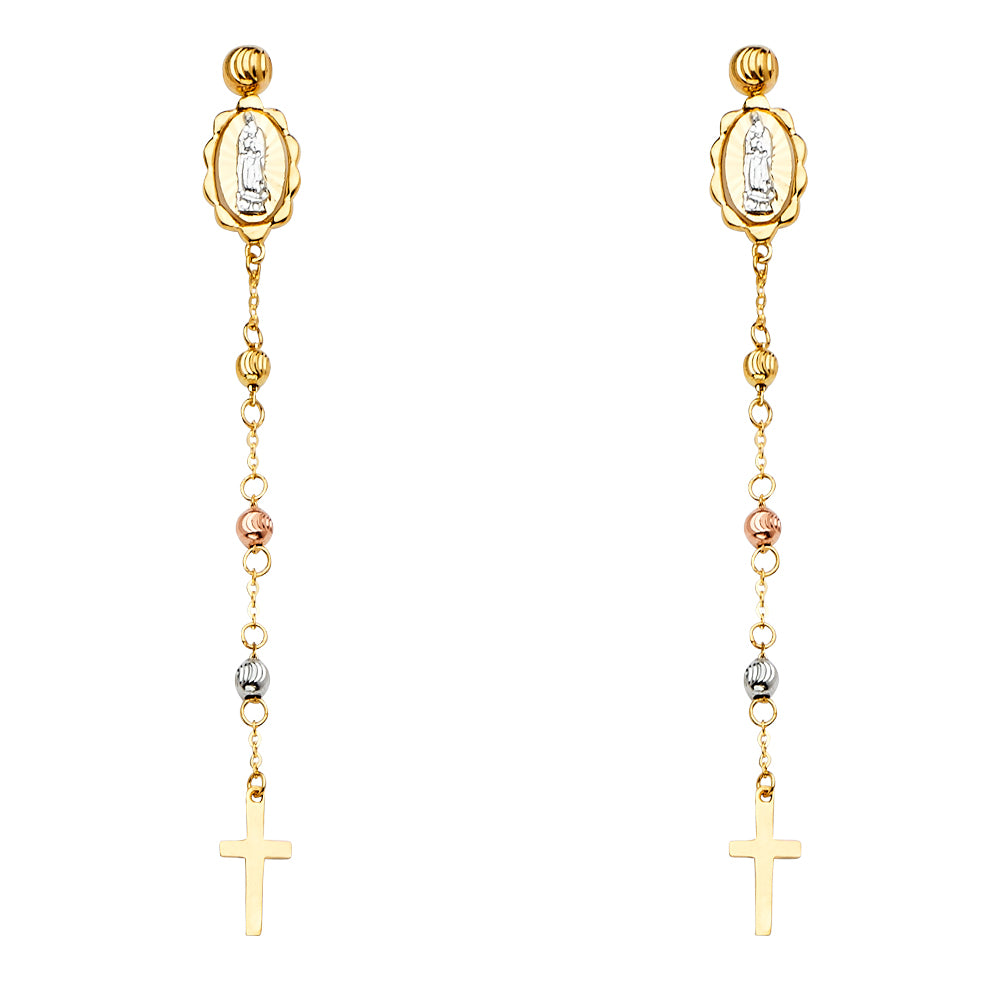 14K Yellow Gold Hanging Earring - ER1400