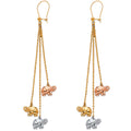 14K Yellow Gold Hanging Earring - ER1409