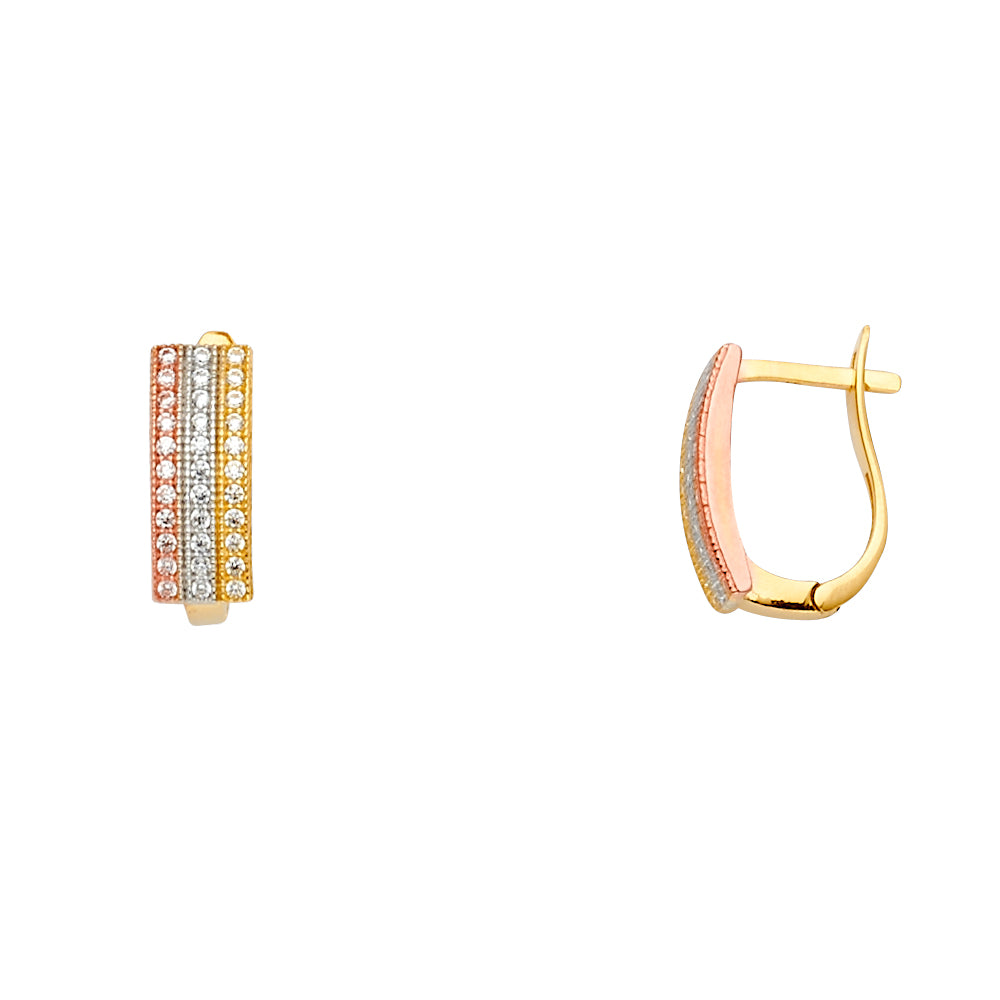 14K Yellow Gold Half Set - ER1499