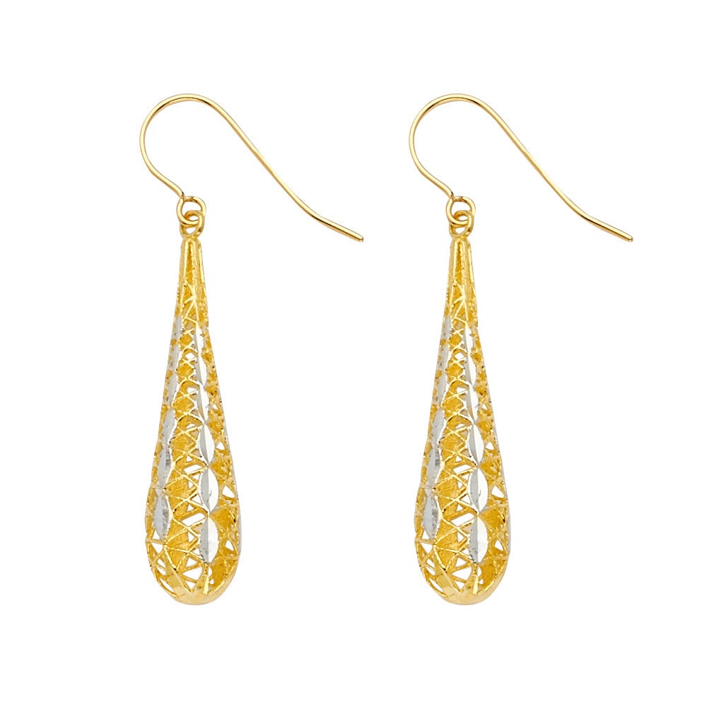 14K Yellow Gold Hanging Earring - ER1551