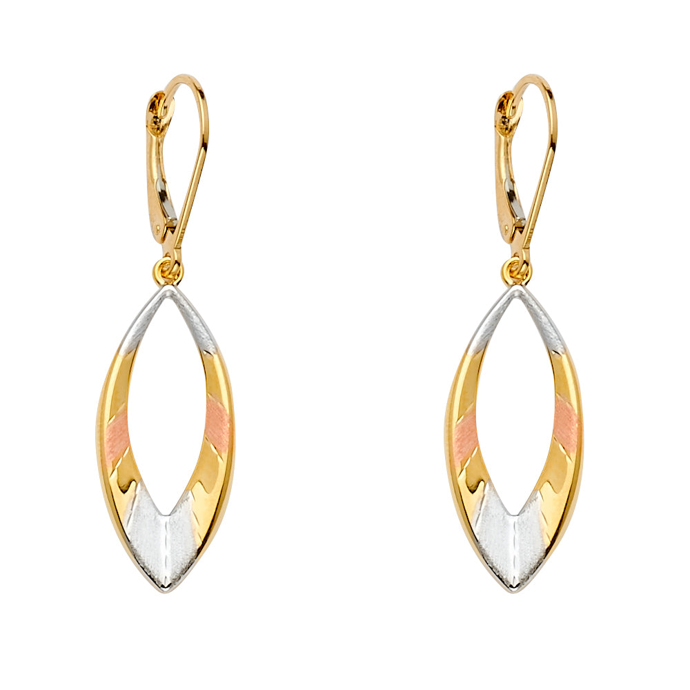 14K Yellow Gold Hanging Earring - ER1563