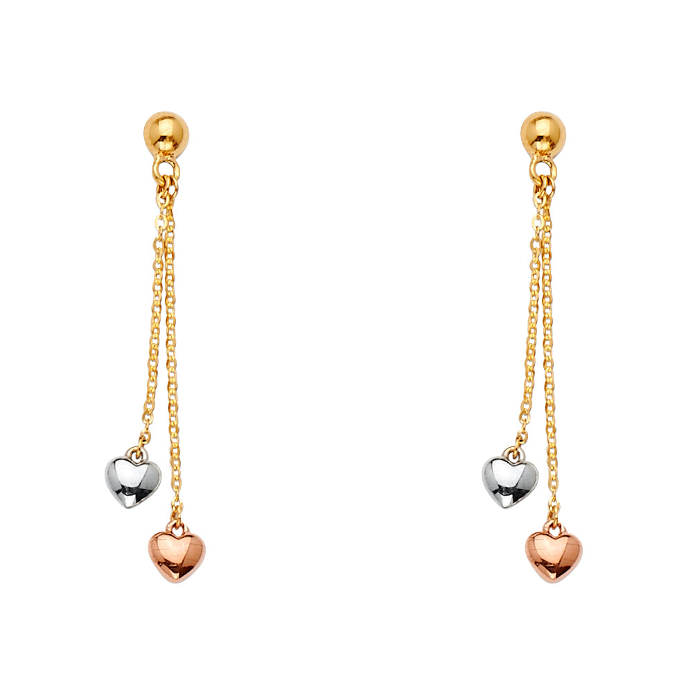 14K Yellow Gold Hanging Earring - ER1577
