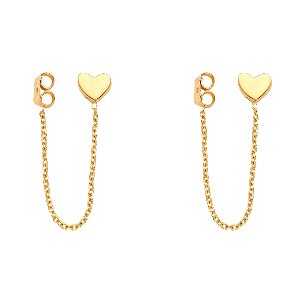14K Yellow Gold Hanging Earring - ER1589