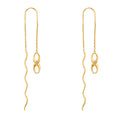 14K Yellow Gold Hanging Earring - ER1592