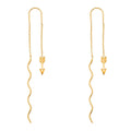 14K Yellow Gold Hanging Earring - ER1594