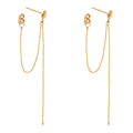14K Yellow Gold Hanging Earring - ER1597