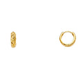 14K Yellow Gold Huggies Earring - ER1600