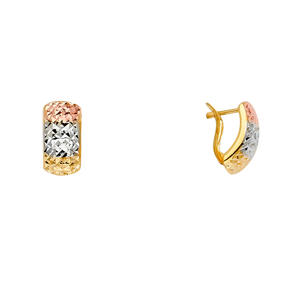 14K Yellow Gold Huggies Earring - ER1617