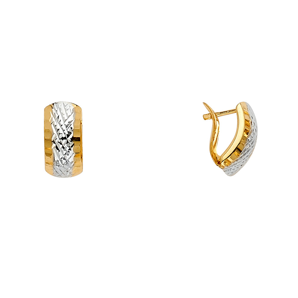 14K Yellow Gold Huggies Earring - ER1619