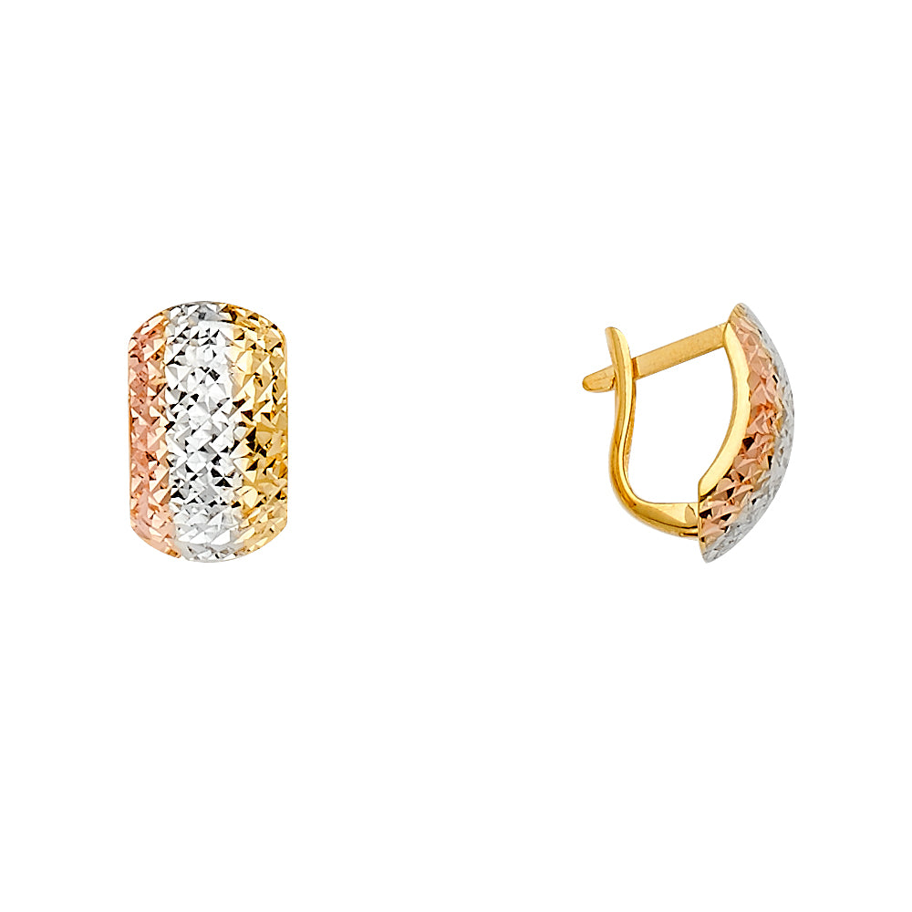 14K Yellow Gold Huggies Earring - ER1621