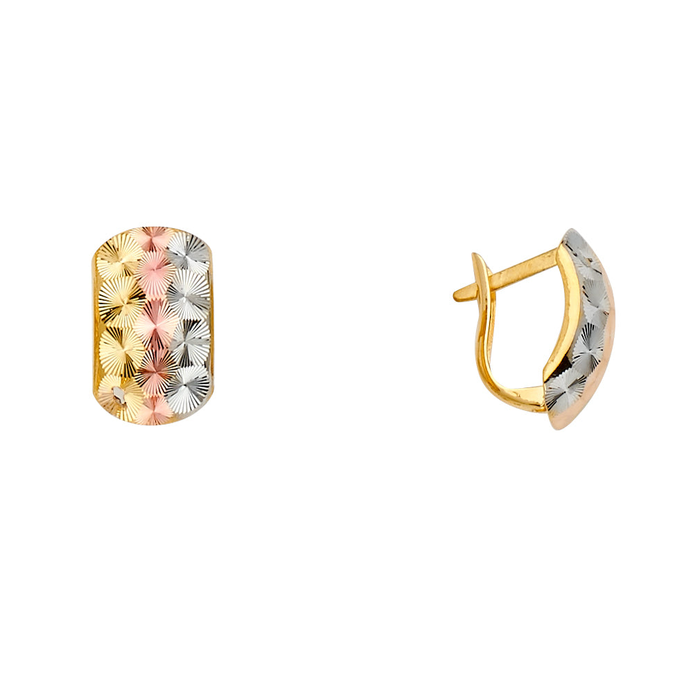 14K Yellow Gold Huggies Earring - ER1622