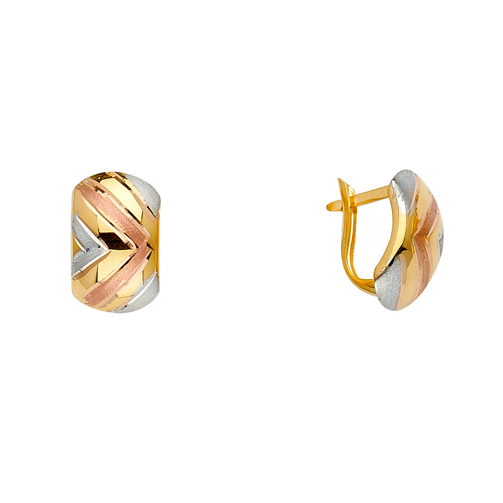 14K Yellow Gold Huggies Earring - ER1623