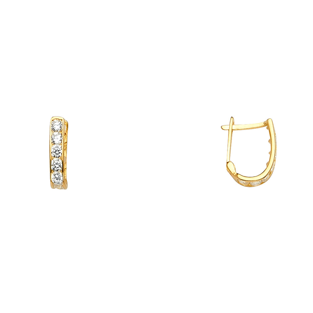 14K Yellow Gold Hoop Earring - ER1628