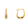 14K Yellow Gold Huggies Earring - ER1630