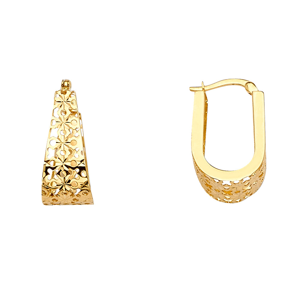 14K Yellow Gold Hanging Earring - ER1631