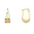 14K Yellow Gold Hanging Earring - ER1632