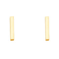 14K Yellow Gold Post Earring with Push Back - ER1643