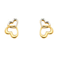 14K Yellow Gold Post Earring with Push Back - ER1646