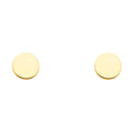 14K Yellow Gold Post Earring with Push Back - ER1649